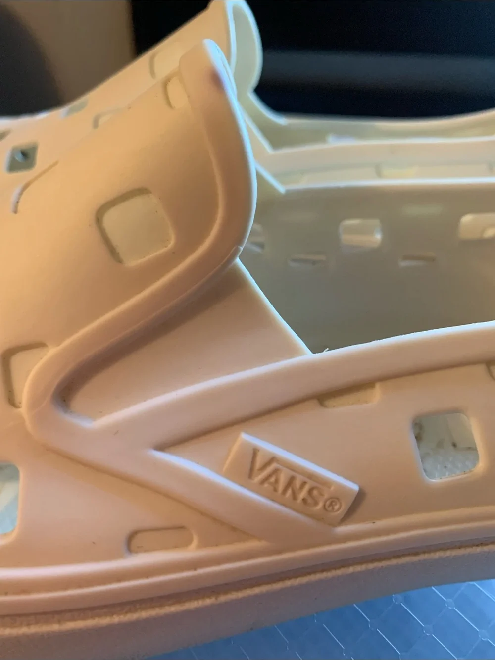 Vans Women’s Slip-On Ventilated Sandals in White